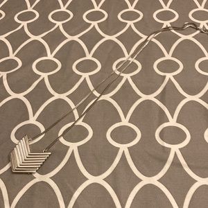 Romolo Genevieve Stacked Chevron Necklace